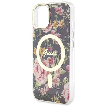 Guess GUHMP14SHCFWSK Hardcase Flower MagSafe Защитный чехол для iPhone 14 / 15 / 13 6.1