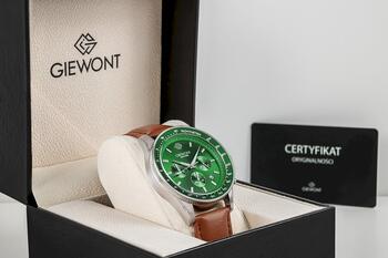 Giewont Chronograph Sapphire Мужские часы GW3520-A6 / коричнево-зелёный (GW3520-A6)