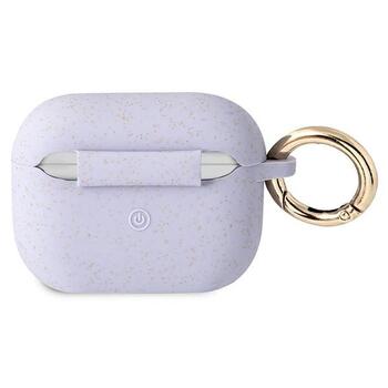 Guess GUAPSGGEU AirPods Pro cover Защитный чехол для AirPods Pro Silicone Glitter / фиолетовый (GUAPSGGEU)