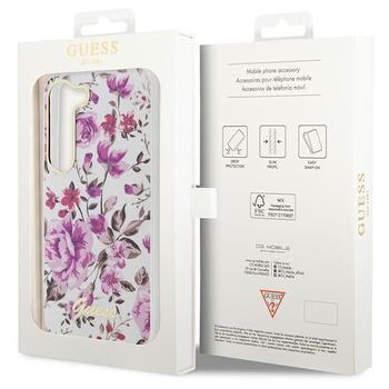 Guess GUHCS23MHCFWST Flower Collection Защитный чехол для Samsung Galaxy S23+ S916 / белый (GUHCS23MHCFWST)