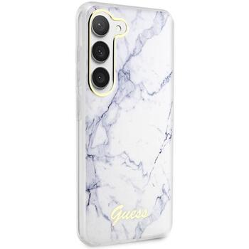 Guess GUHCS23MPCUMAH Hardcase Marble Защитный чехол для Samsung Galaxy S23+ S916 / белый (GUHCS23MPCUMAH)