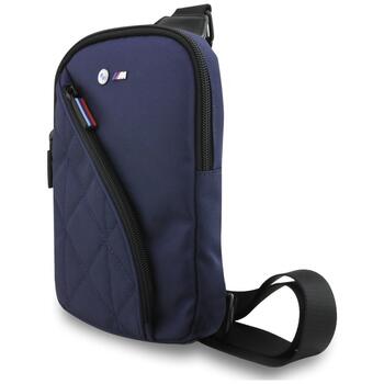 BMW Nylon Pocket & Metal Logo Crossbody Viedtālruņa Soma Navy Blue (BMCPBPNYPOV)