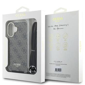 Guess IML 4G Printed Crossbody Strap Case Чехол для Apple iPhone 16 (GUHCP16SHC4SEW)