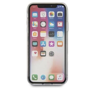 Guess GUHCPXROSTR Hardcase Flower Desire Aizsargapvalks priekš iPhone X / red rose (GUHCPXROSTR)