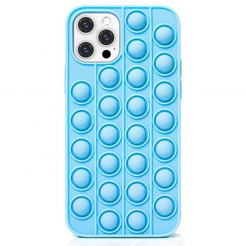 Mocco Bubble Case Антистрессовый Cиликоновый чехол для Apple iPhone 12 Pro Max Синий (MO-BB-APP-IP12PRMAX-BL)