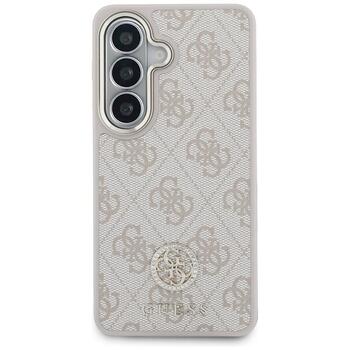 Guess 4G Big Rhinestone Triangle Strap MagSafe Защитный чехол для Samsung Galaxy S26 / розовый (GUHMS26SP4G4DCSP)
