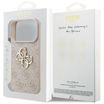 Case Guess 4G Big Logo Защитный чехол для iPhone 17 Pro / розовый (GUHCP17L4GMGPI)