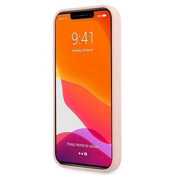 Guess GUHCP13SLS4GWPI Silicone 4G Logo Защитный чехол для iPhone 13 mini 5,4