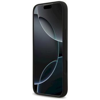 Guess Silicone Big 4G Script case Защитный чехол для iPhone 17 Pro Max / чёрный (GUHCP17XSC4GSMK)