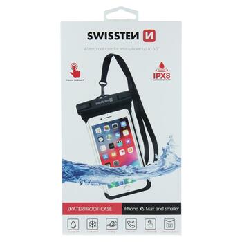 Swissten Водонепроницаемый чехол для телефонов IPX8 (SW-WATERCASE-B)