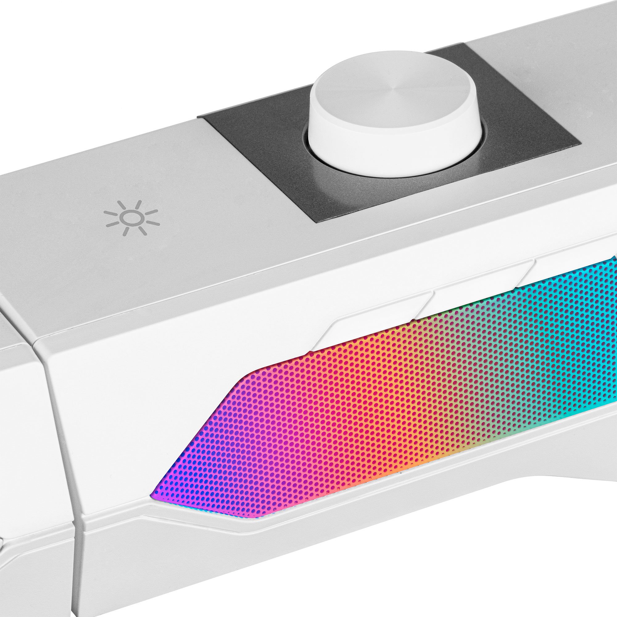 Mars Gaming MSDUOW Bluetooth 5.0 Stereo Soundbar Саундбар-колонка RGB Mesh DSP 15W / белый (MSDUOW)
