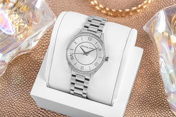 Michael Kors Lauryn MK4851SET Sieviešu Komplekts: Pulkstenis, Auskari un Kaklarota (MK4851SET)