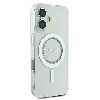 Guess GUHMP16MPFTDTEH Hardcase IML Rhinestones MagSafe Защитный чехол для iPhone 16 Plus 6.7