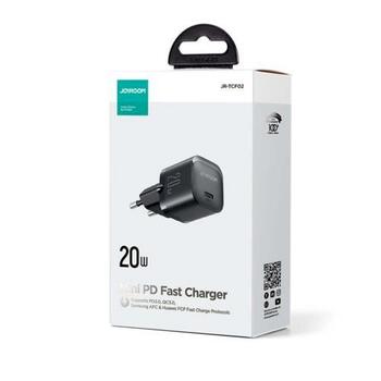 Joyroom JR-TCF02 Travel Charger Mini Type-C Зарядное устройство PD 20W / чёрный (JR-TCF02-BLK)