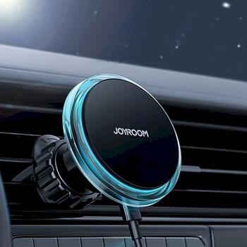 Joyroom JR-ZS291 Car Mount Wireless Charger MagSafe Air Outlet Version Magnētiskais automašīnas turētājs 15W / melns (JR-ZS291)