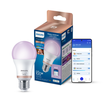 Philips Smart LED 100W A60 E27 RGB Smart Светодиодная лампа (8721103046611)