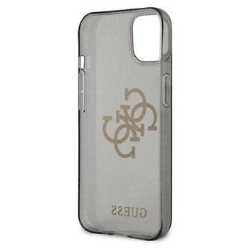 Guess GUHCP13SPCUGL4GBK Glitter 4G Big Logo Защитный чехол для iPhone 13 mini 5,4