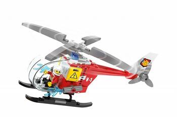 Blocki MyFireBrigade Ugunsdzēsēju Helikopters un vadības tornis / KB0812 / Konstruktors ar 129 detaļām / Vecums 6+ (KB0812)