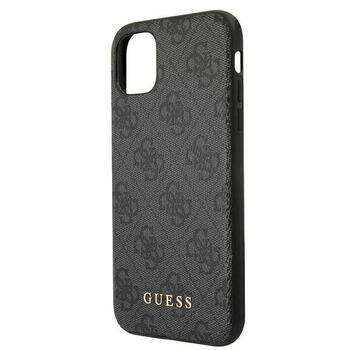 Guess GUHCN61G4GFGR Hardcase 4G Metal Gold Logo Aizsargapvalks priekš iPhone 11 6,1