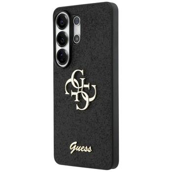Case Guess Fixed Glitter Big 4G Metal Logo Защитный чехол для Samsung Galaxy S26 Ultra / чёрный (GUHCS26LHG4SGK)