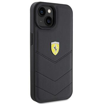 Ferrari Quilted Metal Logo Back Case Защитный Чехол для Apple iPhone 15 (FEHCP15SRDUK)