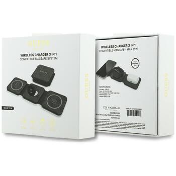 Guess wireless charger 3i-n-1 4G Беспроводное зарядное устройство / чёрный (GUFWC4GEMK)