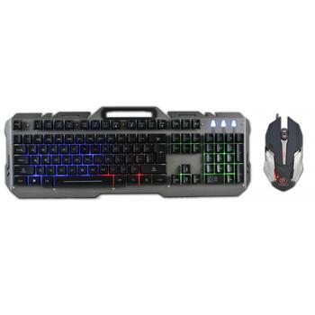 Rebeltec vadu komplekts: LED tastatūra + pele (AKKSGKLAREB00005)