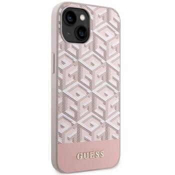 Guess GUHMP14MHGCFSEP GCube Stripes MagSafe Aizsargapvalks priekš iPhone 14 Plus/15 Plus 6.7