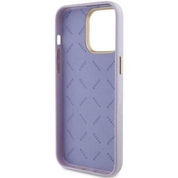 Guess Glitter Glossy Script Back Case Защитный Чехол для Apple iPhone 15 Pro Max (GUHCP15XPGMCSL)