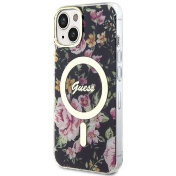 Guess GUHMP14MHCFWSK Flower MagSafe Защитный чехол для iPhone 14 Plus / 15 Plus 6.7