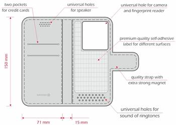 Swissten Libro L Универсальный чехол-книжка 150 x 71mm (39000111)