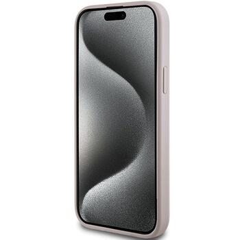 Guess 4G Collection Leather Metal Logo MagSafe Чехол для Apple iPhone 13 / 14 / 15 (GUHMP14SG4GFRP)
