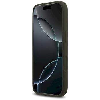 Guess Silicone Big 4G Script case Aizsargapvalks priekš iPhone 17 Pro / haki (GUHCP17LSC4GSMA)