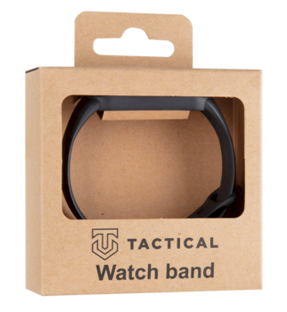 Tactical 661 Silicone Band Ремешок для часов Xiaomi Mi Band 5/6 / чёрный (TA-MI band 5001)