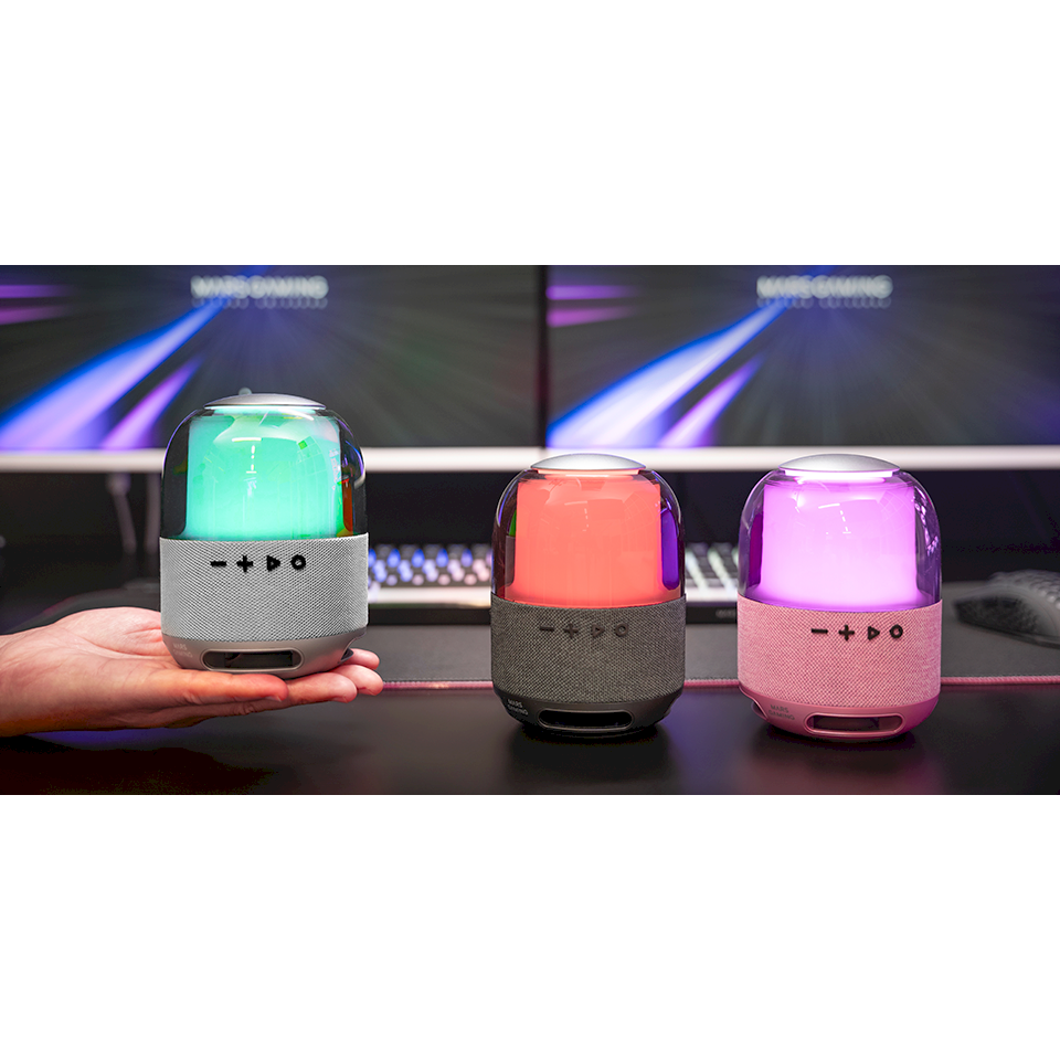 Mars Gaming MSFLOWP Портативная колонка для вечеринок Stereo 15 W 2000 mAh / розовая (MSFLOWP)