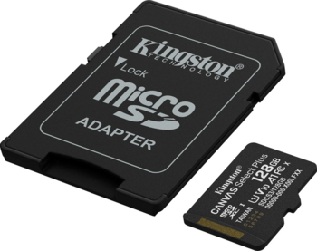 Kingston Select Plus Gen3 microSDXC Class 10 / UHS-I Карта памяти 128GB (SDCS3/128GB)