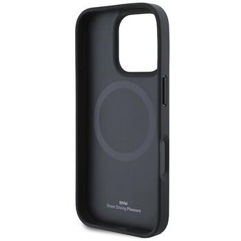 BMW M Perforated Tricolor Line MagSafe Защитный Чехол для Apple iPhone 16 Pro (BMHMP16L23PUPDK)