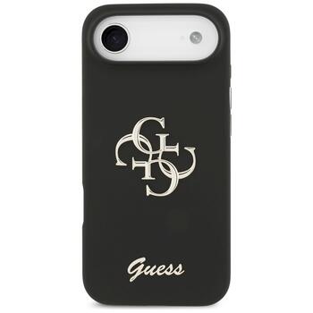 Guess Silicone Big 4G Script Case Защитный чехол для iPhone Air / чёрный (GUHCP17MSC4GSMK)