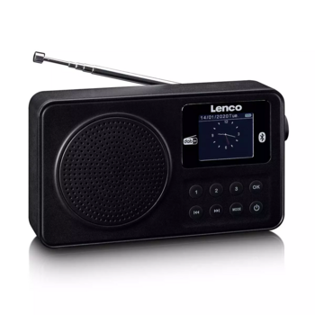 Lenco PDR-033BK Pārnēsājamais Radio FM / Bluetooth (PDR-033BK)