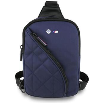 BMW Nylon Pocket & Metal Logo Crossbody Viedtālruņa Soma Navy Blue (BMCPBPNYPOV)