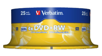 Verbatim DVD + RW Записываемые Диски 25шт (43489)