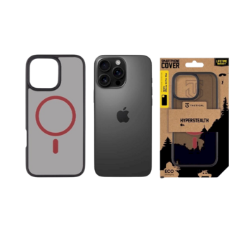Tactical MagForce Hyperstealth 2.0 Cover Защитный чехол для iPhone 16 Pro Max / чёрный/красный (TA-57983121869)