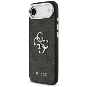 Guess 4G Big 4G Classic Logo Защитный чехол для iPhone 17 Air / чёрно-серебристый (GUHCP17MP4G4SMCK)