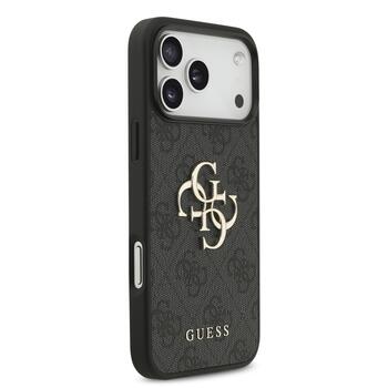 Guess PU 4G Metal Logo Strap Case Чехол для Apple iPhone 17 Pro Max (GUHCP17XP4GMGSK)