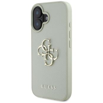 Guess Grained Big 4G Logo Small Classic Logo Case Защитный чехол для iPhone 16 / зелёный (GUHCP16SPGT4MBN)
