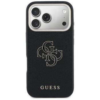 Case Guess FW Resin Logo Защитный чехол для iPhone 17 Pro / чёрный (GUHCP17L5PS4RGGK)