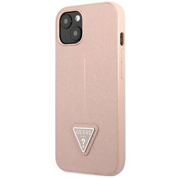 Guess GUHCP14MPSATLP Hardcase Saffiano Triangle Logo Защитный чехол для iPhone 14 Plus / 15 Plus 6.7