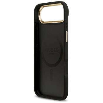 Guess 4G Stripe MagSafe Защитный чехол для iPhone 17 Air / чёрный (GUHMP17MPG4SEMCK)