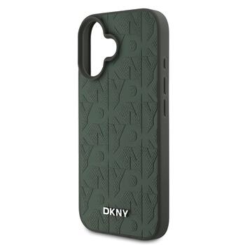 DKNY PU Leather Grid Pattern Magsafe Case Чехол для Apple iPhone 16 (DKHMP16SPSGPHMN)