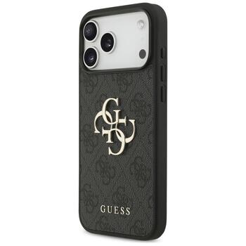 Guess 4G Big Logo Case Aizsargapvalks priekš iPhone 17 Pro Max / melns (GUHCP17X4GMGGR)